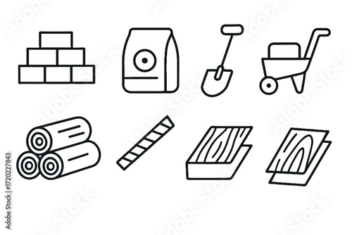 Icons representing environmental sustainability and ESG concepts  
