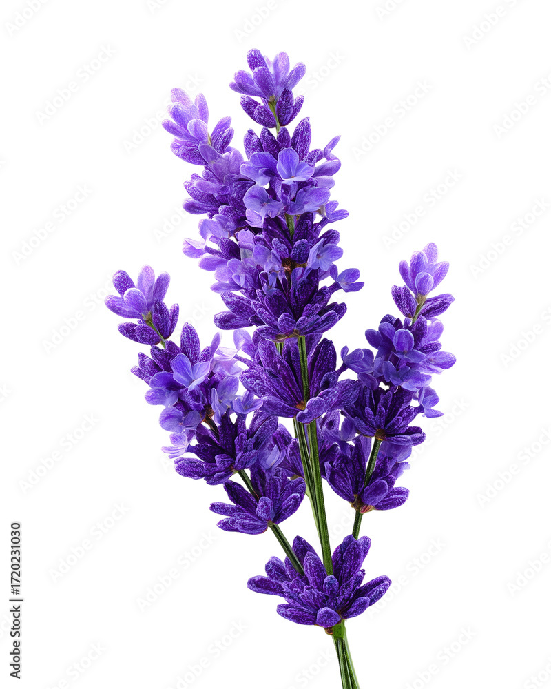 Fototapeta premium A purple flower with a green stem