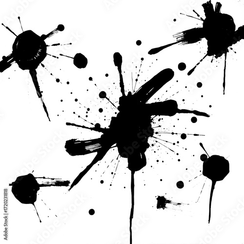 black ink blots