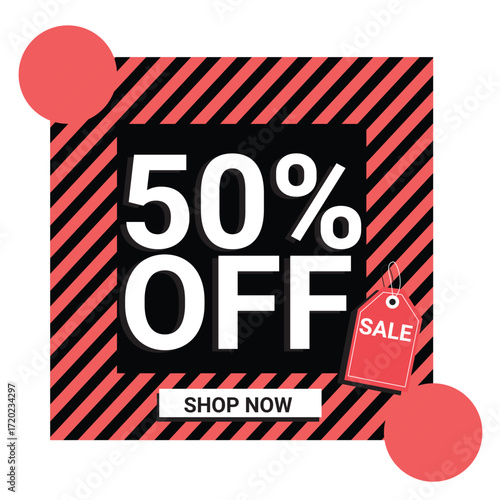 flash sale 50 percent off