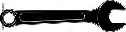 a wrench on white background, high quality, photorealistic

