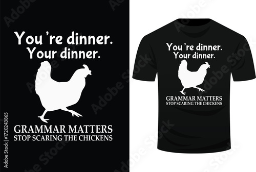 Stop Scaring The Chickens English Grammar Funny Teacher Svg Design