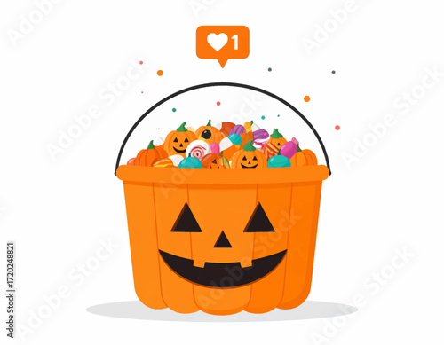 Halloween Candy Bucket Spooky Sweet Treats for a Fun Night!