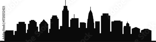 Cityscape Silhouette Skyline Urban Building Architecture Design