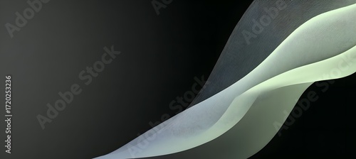 Elegant Teal and Yellow Gradient Abstract Flowing Wave Background