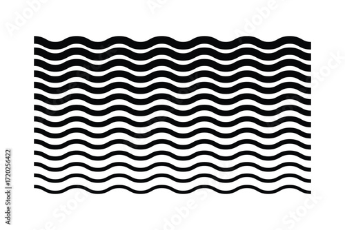 Waves line set. Wave ornament pattern. Set of wavy zigzag lines. Wave thin line. zigzag and wavy paint line set. squiggly horizontal curvy squiggles