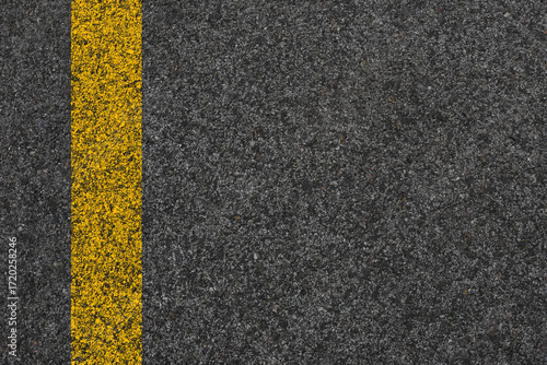 Wallpaper Mural Surface grunge rough of asphalt, Seamless tarmac dark grey with yellow line on the road and small rock, Texture Background, Top view Torontodigital.ca