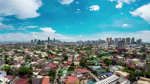 Extensive cityscape of manila with a vast skyline and residential areas