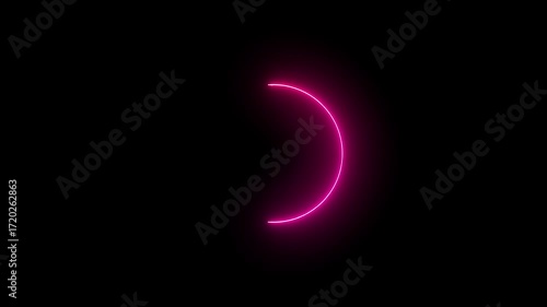 Wallpaper Mural "Futuristic glowing neon circle animation with vibrant effects representing technology, digital motion graphics, abstract design, modern loops, and innovation" Torontodigital.ca