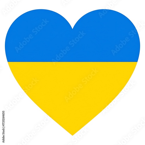 Heart-shaped Ukrainian flag Free Download Heart-shaped Ukrainian flag - GFXLoad