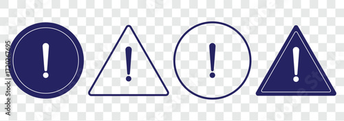 Caution, danger and warning signs . attention vector icon. exclamation mark icon in red circle and triangle shape. Caution icon, exclamation mark, warning signs. Warning sign icon in flat and line 