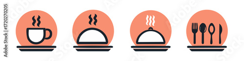 Set of Food and Beverage Icons
