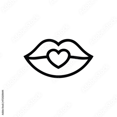 Kissable Heart Lips A Sweet and Loving Expression of Affection and Romance
