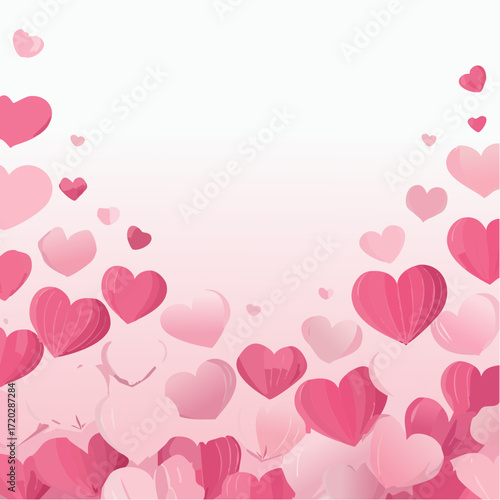 Hintergrund Herzen in pink