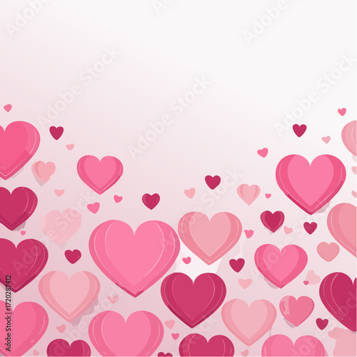 Hintergrund Herzen in pink