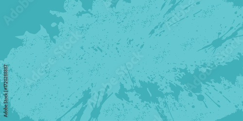 A textured vintage blue grunge wall with an aged concrete and water pattern design for a rough art surface backdrop