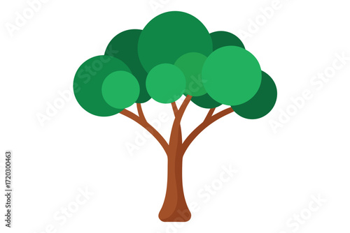 Realistic eucalyptus tree vector illustration scalable blue green leaves nature art