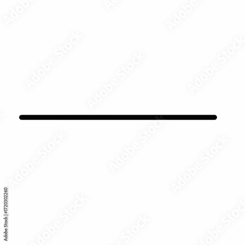 Simple black horizontal line against a white background, representing a divider or a minimalistic design element.