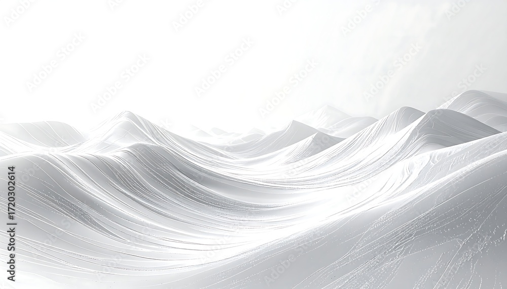 Fototapeta premium Abstract white landscape