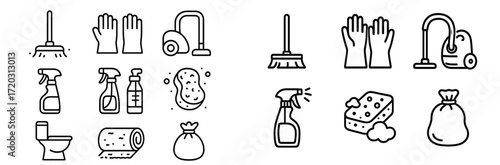 Cleaning tools and supplies for effective home maintenance and sanitation tasks