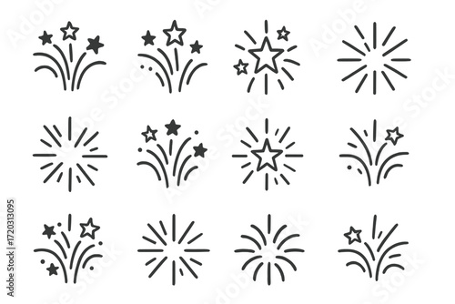 Fireworks burst in various designs to celebrate special occasions and bring joy during nighttime events and festivities
