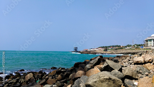 view of the coast of the sea
