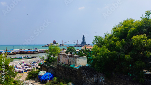 view of the river and the city