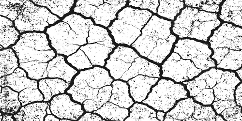Dry, cracked earth texture from a desert drought