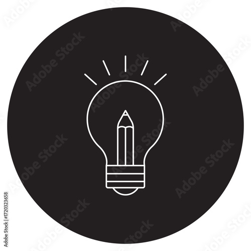 Creative Icon, Unlocking Creative Potential, Power of Imagination, Innovation through Creativity, Designing with Purpose, vector