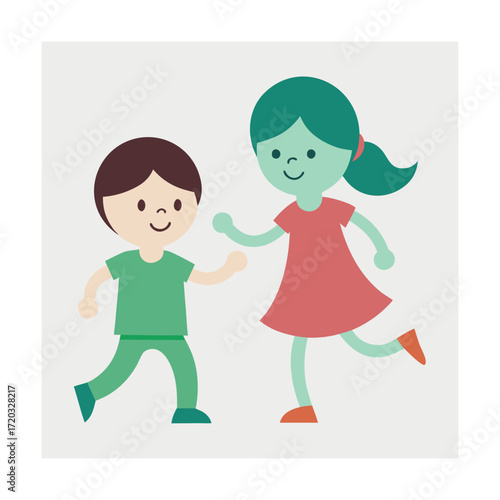 Sibling fun girl
