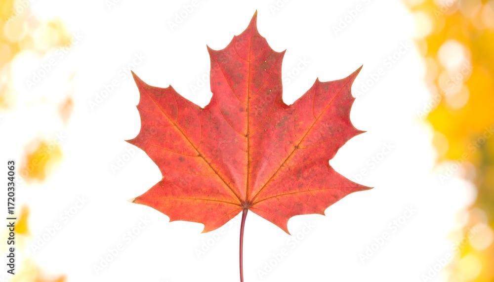 Fototapeta premium Autumn maple leaf close-up