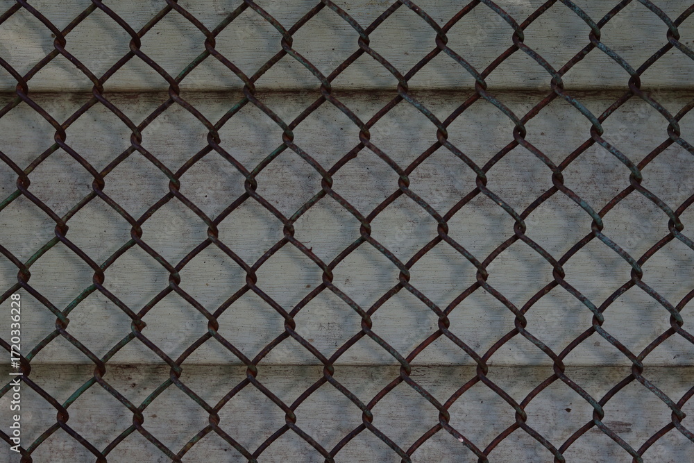 rusty metal grid background