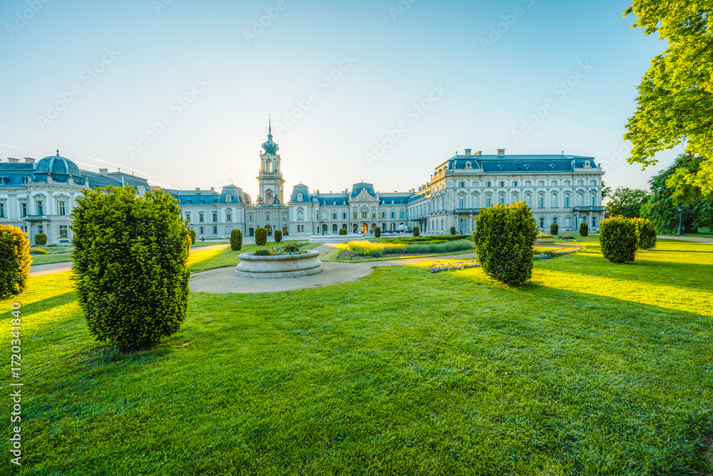Fototapeta premium Festetics Palace is located in the town of Keszthely, Zala, Hungary near the Lake Balaton.
