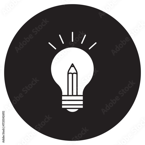 Creative Icon, Unlocking Creative Potential, Power of Imagination, Innovation through Creativity, Designing with Purpose, vector