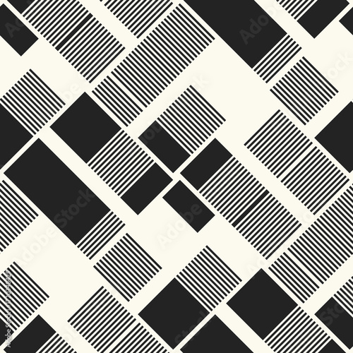 Black And White Variegated Block Pattern