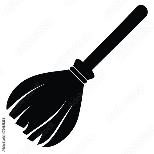 Find the best broom for cleaning house floor sweeping dirt dust debris cobwebs vector image