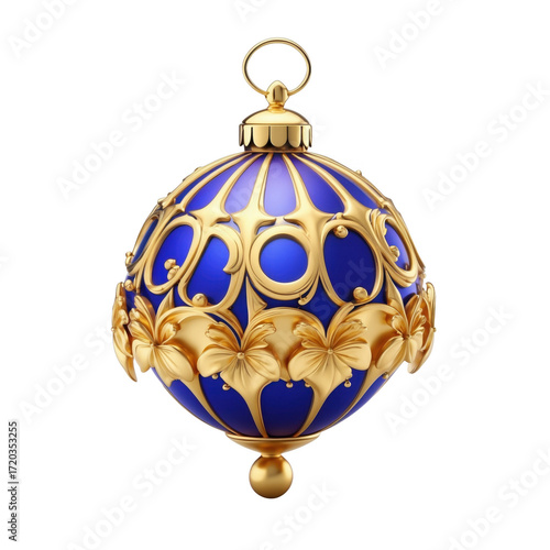 Christmas ornaments, holiday decorations, luxury baubles, red and gold ornaments PNG transparent background
