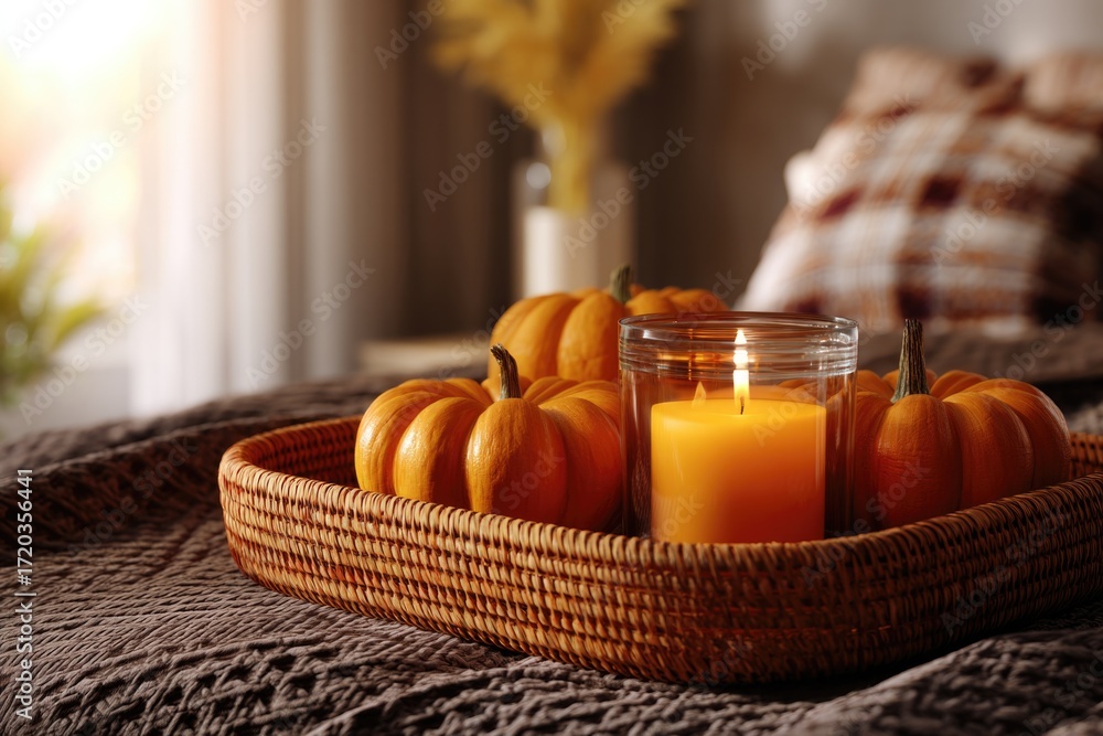 Fototapeta premium Fall Autumn Table Setting