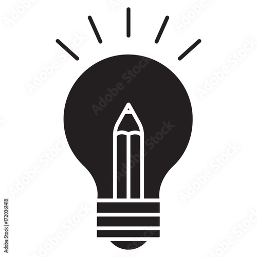 Creative Icon, Unlocking Creative Potential, Power of Imagination, Innovation through Creativity, Designing with Purpose, vector