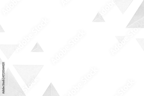 Free Download 3D white paper craft tetrahedron patterned background design element - GFXLoad
