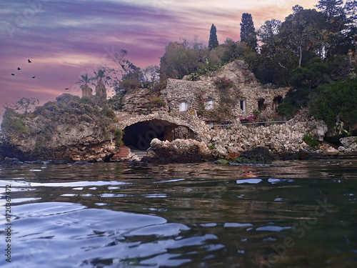 La Magica Architettura dell'Isola Bella al Crepuscolo 2146