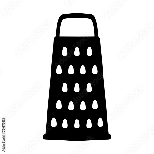 Isolated kitchen grater illustration for food preparation cheese grater vegetable grater tool icon