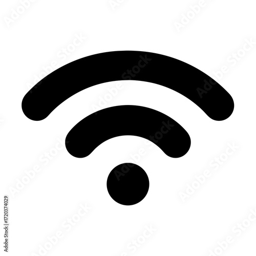 Wifi signal icon vector illustration wireless connection symbol internet access hotspot network zone 90