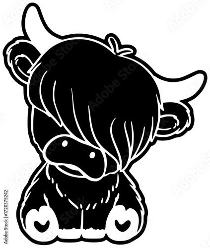 animal illustration farm silhouette cow logo agriculture icon cattle outline livestock farming countryside milk pig sheep cute art nature shape with vector graphic background