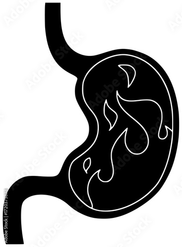 dish illustration stomach silhouette food logo meal icon plate outline dinner lunch pepper woman meat pain full hot tasty shape korean vector graphic background