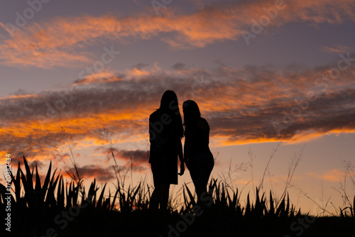 Foto Amigas al atardecer
