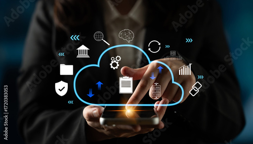 Obraz na plátně A cloud computing platform for enterprise business solutions