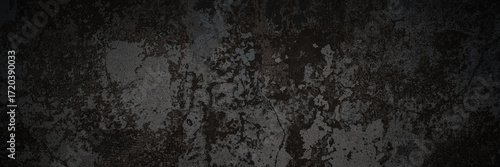 Canvastavla Dark wide panoramic background
