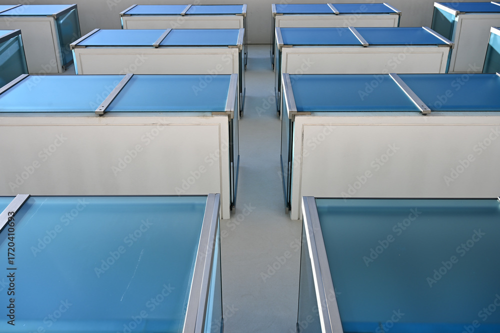 Fototapeta premium Residential building with balconies, architecture