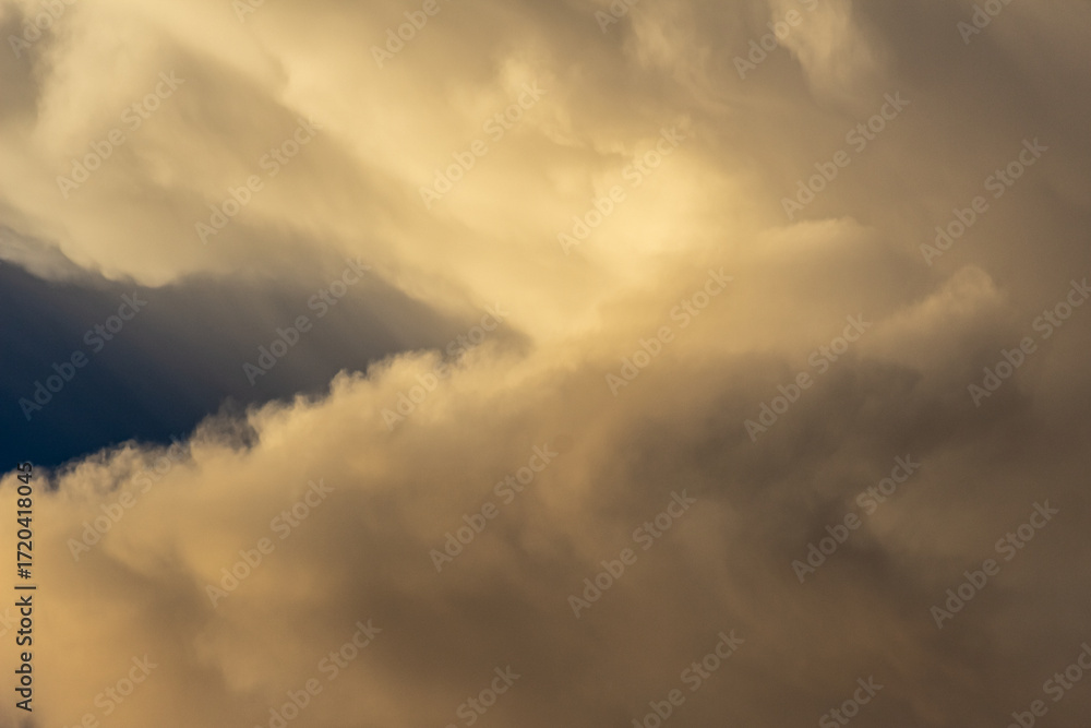 Obraz premium Cloudscape, Colored Clouds at Sunset